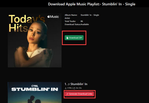 Apple Music als MP3 speichern online mit Aaplmusicdownloader