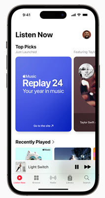 Apple Music Replay finden auf dem iPhone