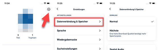 Audible Download-Qualität anpassen