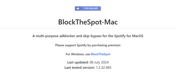 BlockTheSpot Mac