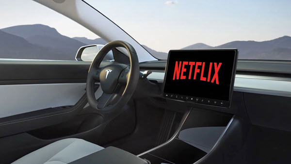 Netflix im Tesla schauen