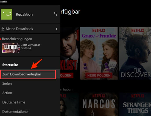 Netflix Zum Download verfügbar