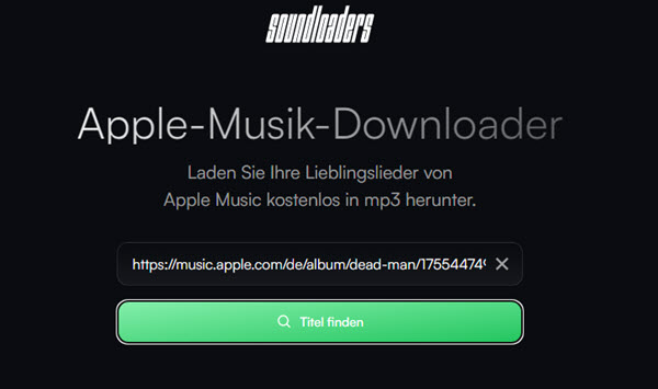 Soundloaders online Apple Music Downloader