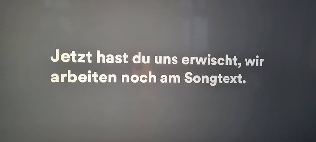 Spotify Lyrics funktioniert nicht